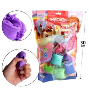 MASSA PULA E MOLDA 300G 30CORES PRINCESA MAGIC