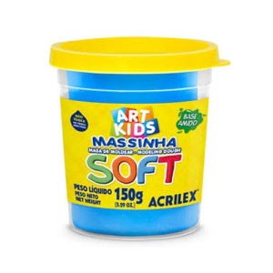 MASSINHA DE MODELAR SOFT 150G AZUL - ACRILEX