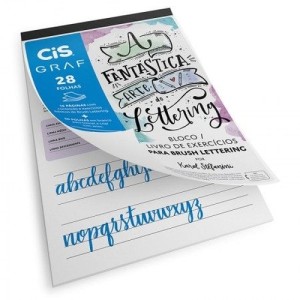 BLOCO DE EXERCÍCIOS PARA BRUSH LETTERING A4 180G CIS