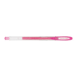 CANETA SIGNO SPARKLING GLITTER ROSA UNI-BALL MITSUBICHI
