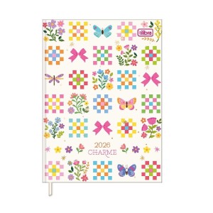 AGENDA COSTURADA DIÁRIA CHARME M4 TILIBRA