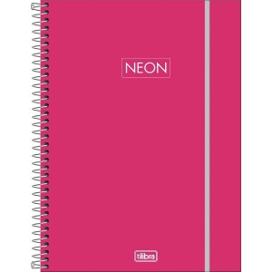 CADERNO ESPIRAL CAPA PLÁSTICA UNIV 1M NEON FIT F 80FLS TILIBRA