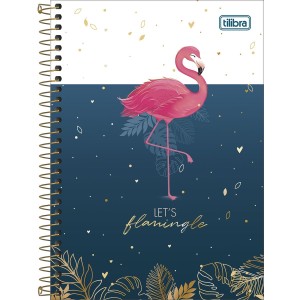 CADERNO ESPIRAL CAPA DURA 1/4 ALOHA 80 FOLHAS TILIBRA