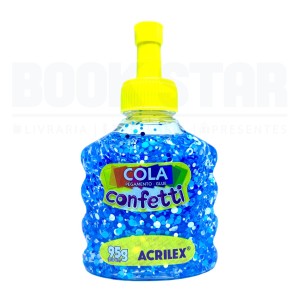 COLA CONFETTI 221 CÉU ESTRELADO 95G ACRILEX