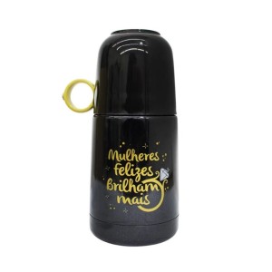 MINI GARRAFA 210ML ALÇA DE ANEL MULHERES FELIZES BRILHAM MAIS ZONA CRIATIVA